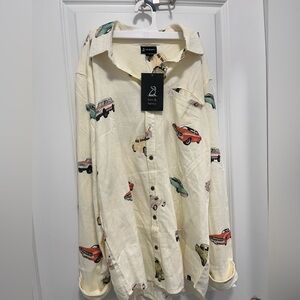 Him & Henry By Me And Henry London Men’s Truck Long Sleeved Button Up Large NWT